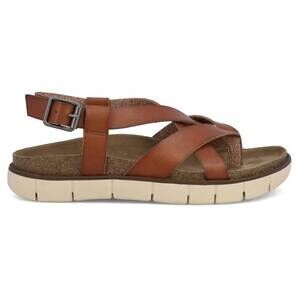 NEW MIA SHOES women's elain leather strappy sandal in brown